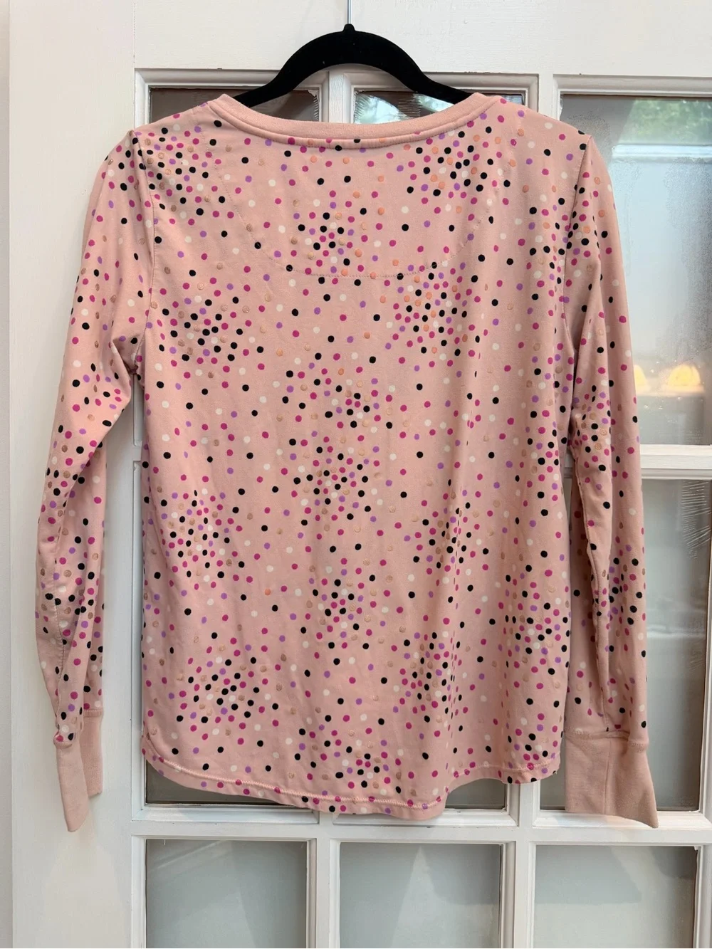 kate spade New York Festive Confetti Dot Pajama Top In Pink Polka Dot Size S